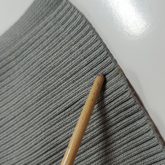 Zara Gray Ribbed Long Sweater Dress - Picture 8 of 8